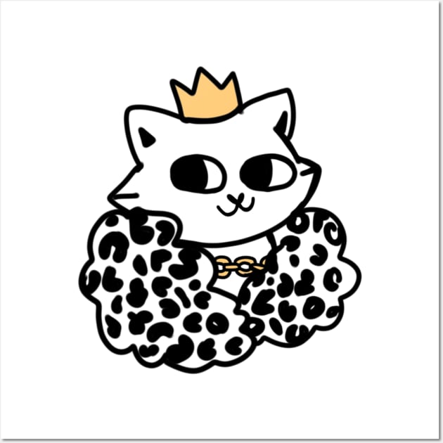 King cat Wall Art by SpaceKermit